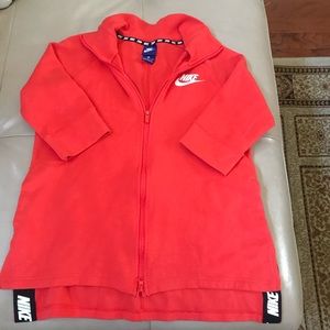 Orange Nike Quarter Sleeve Jacket, Small, …